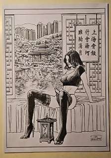Luca Raimondo - 1 Original drawing - "Hong Kong " - 2024 | Catawiki