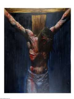 Simon Bisley - Crucifixion Scene Original Art Paintings (undated). Simon Bisley has painted a stunning image of - | Heritage