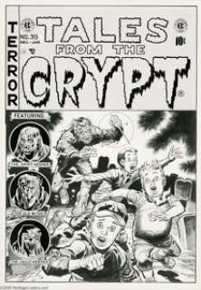 Jack Davis - Tales From the Crypt #39 Cover Original Art (EC, 1953). Jack Davis’ spine-tingling cover for the - | Heritage