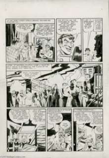 Jerry Robinson and George Roussos - Batman #13, page 4 Original Art (DC, 1942). Hold on to your cowls, Bat-fans! - | Heritage