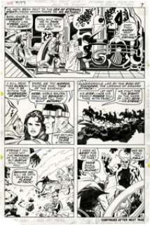 Jack Kirby and Vince Colletta - Thor #177, page 6 Original Art (Marvel, 1970). Sif, Balder, Thor, and Fandral -- the -