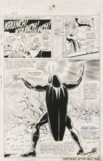 Werner Roth and Dick Ayers - X-Men #24, page 4 Original Art (Marvel, 1966). The X-man’s fearsome foe, the Locust, - | Heritage