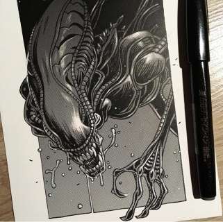 Dimitris Pantazis - 6 ‘Fan Arts‘ by Dimitris Pantazis - Xenomorph (Alien)