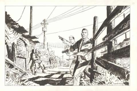 Corentin Rouge | Illustration originale - Sangoma, les damnés de Cape Town | Daniel Maghen