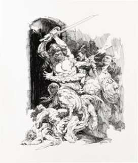 Gary Gianni - Conan of Cimmeria Illustration Original Art (2002). Garry Gianni treats us to a superb display of -