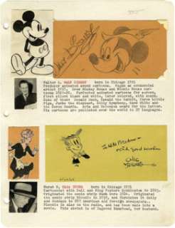 Various Artists - Collection of Autographs and Sketches by Famous Cartoonists Autographs of 80 newspaper -