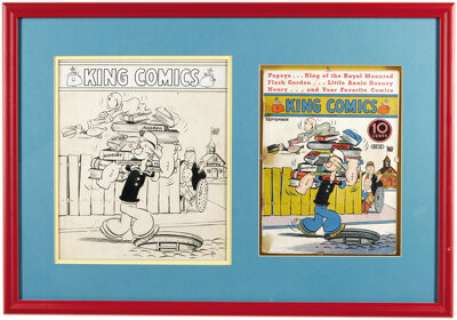 Joe Musial - King Comics #18 Cover Original Art (David McKay Publications, 1938). Henry‘s gone too far with -