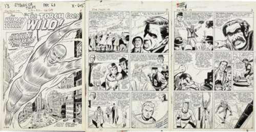 Dick Ayers - Strange Tales #119, Complete 13-page Human Torch Story "The Torch Goes Wild" - | Heritage