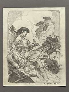 Mark Schultz - 1 Original drawing - Vernichtung der Riesenameisen (Pulp Formicidoe - Preliminary Study) published in Volume 5 | Catawiki