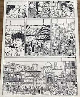 Chaillet, Gilles - 1 Original page - Vasco T4 - Les Sentinelles de la nuit - 1985 | Catawiki