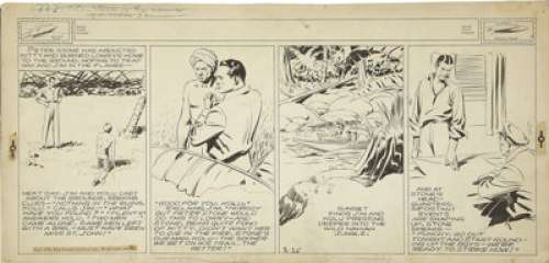 Alex Raymond Jungle Jim Sunday Comic Strip Original Art, dated 2-25-40 (King Features Syndicate, 1940). Alex - | Heritage