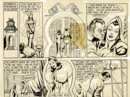 Will Eisner and Dan Zolnerowich Smash Comics #14 Espionage Half-Page 2 Original Art (Quality, 1940). These -