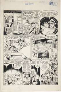 Harry Tschida All-Flash #7 Flash page 60 Original Art (DC, 1942). Jay Garrick struts his stuff in these -