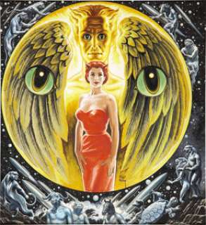 Virgil Finlay Galaxy Science Fiction Magazine October 1962 Painted Cover Original Art (Galaxy, 1962). - | Heritage