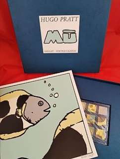 Pratt, Hugo Portefeuille - Corto Maltese - Mû - edizione numeri romani + pins - 1993 | Catawiki