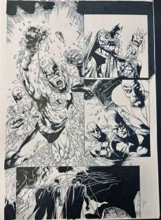 Ardian Syaf (Blue Lines) & Vicente Cifuentes (Inker) Original page - Batman Blackest Knight - #03 Page 25