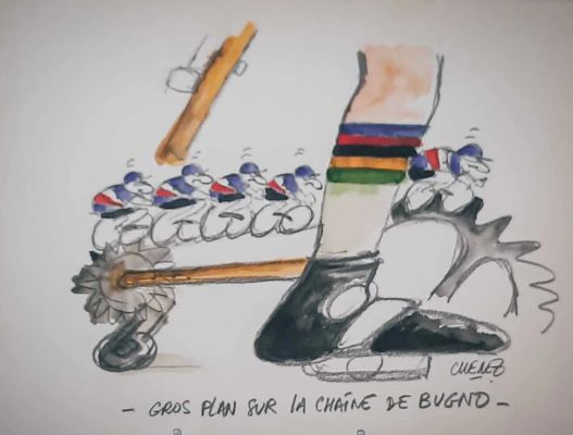 Lot 5 - Bernard Chenez, dit "Chenez" (1946) "Gros plan sur la chaîne de… | misc / divers