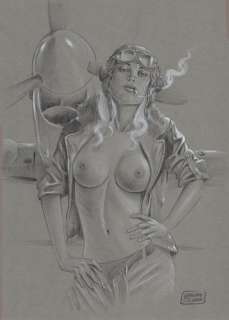 Pin Up - De Luca, Giuseppe - 1 Dessin original/2024 | Catawiki