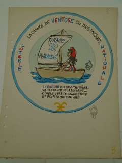 Effel, Jean - 1 Original colour drawing - Loterie nationale - (années 1950) | Catawiki