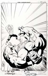 Jay Leisten, Steve Scott - Marvel Adventures Hulk #9 Cover (Doc Samson Smashes the Hulk!) 2008
