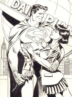Tim Burgard - Superman And Lois Lane on the Daily Planet Roof Commission