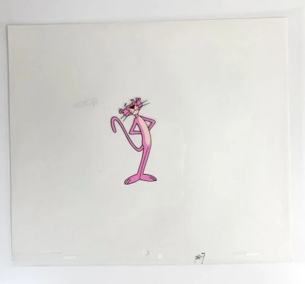 Lot 67 - La Panthère Rose (The Pink Panther) Cellulo à l’encre et à la… | ArtFlow Enchères