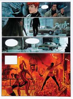 Marini | Rapaces, planche couleurs n°5 Ã  l’encre de Chine… | Banque Dessinée