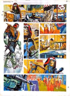 Abregon, Emilio Frejo - 1 Original colour page - Judge Dredd - 1995 | Catawiki