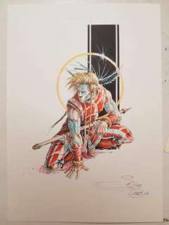 Seure-Le Bihan, Ronan - 1 Original colour drawing - Cuchulainn - 2023 | Catawiki