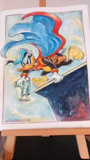 Alessandro Gottardo - 1 Watercolour - Donald Duck - "L’eroico Vendicatore" - 2022 | Catawiki