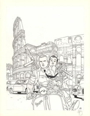 Jean-Christophe Thibert | Couverture originale - Il faut sauver Hitler - Kaplan & Masson | Daniel Maghen