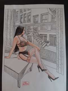 Raimondo, Luca - 1 Original colour drawing - Pin Up - 2023 | Catawiki
