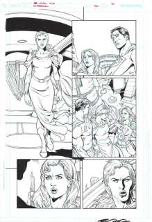 Jamal Igle, Keith Champagne | Supergirl #36 P.16 - Superman & Supergirl - 2009 Signed | Anthony’s Comic Book Art