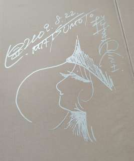 Leiji Matsumoto - 1 édition originale + dessin - Galaxy Express 999 - Maetel - silver dedicace - 2009 | Catawiki