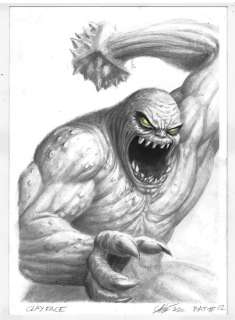 Atilio Rojo - 1 Pencil drawing - inktober 2020 - Clayface - 2020