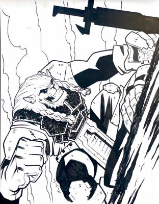 Raymar Brunson | Raymar Brunson - Battle Beast - Pin-UP / Fan Art | Panel Punk Comics Originals