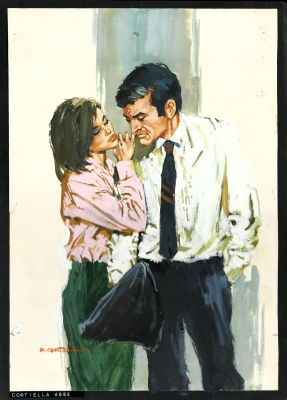 Rafael Cortiella | Original cover: No quiero casarme / Corin Tellado – Cortiella | Origin Of Comics