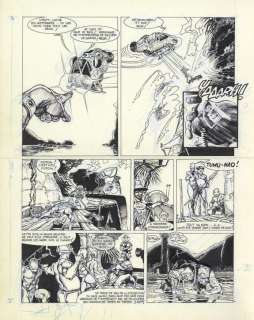 Olivier Vatine | Planche originale n°34, présence de rustines - Nao - Aquablue | Daniel Maghen