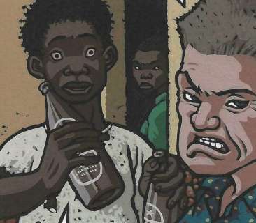 Stassen, Jean-Philippe - 1 Original page - Déogratias - with sketches - 2000 | Catawiki