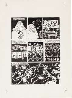 Marjane Satrapi | Persepolis (Original Book Art, page 12) | Sotheby’s