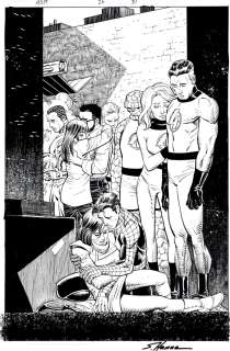 John Romita Jr. Scott Hanna - Amazing Spider-Man #26 (920) P 31 Splash (Death of Ms Marvel Issue! Iconic Captain Marvel Death Splash Scene!)