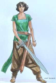 Zuccheri, Laura - 1 Original colour drawing - Les Epées de Verre - Yama | Catawiki