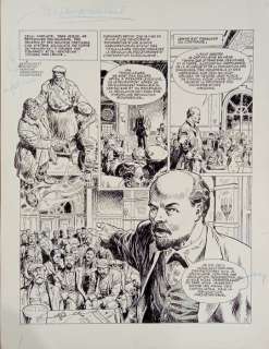 Parras, Antonio - 1 Original page - Les Grands capitaines T3 - Lenine en octobre - 1982 | Catawiki