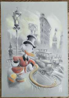 Mottura, Paolo - 1 Original colour drawing - Uncle Scrooge - New York | Catawiki