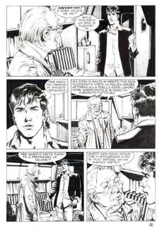 Bigliardo, Daniele - 2 Original page - Dylan Dog #316 - "Blacky" - 2012 | Catawiki