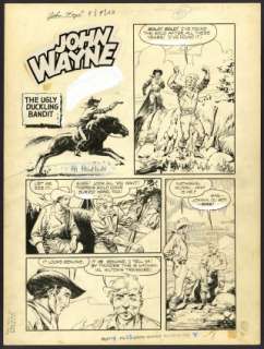 Al Williamson - JOHN WAYNE ADVENTURE COMICS-1949 #8 Splash Page | ComicConnect