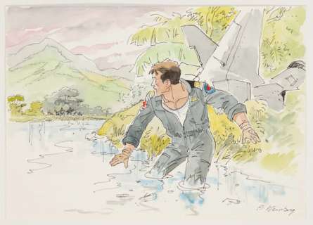 Weinberg, Albert - 1 Original colour drawing - Dan Cooper | Catawiki