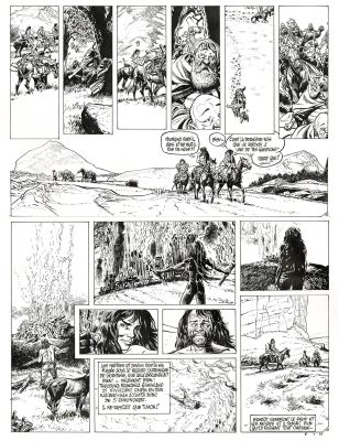Franz | Lot 373 - Poupée d’ivoire, Le tombeau Scythe, planche originale à l’encre de chine. | Septimus