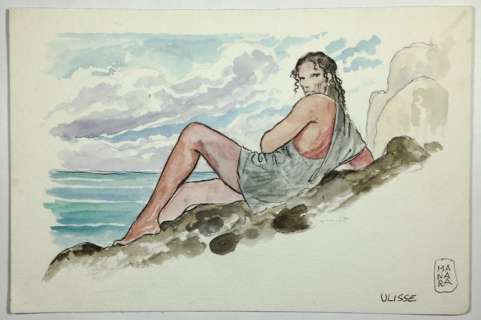 Manara, Milo | Original drawing  - Ulisse  - Itaca | Catawiki