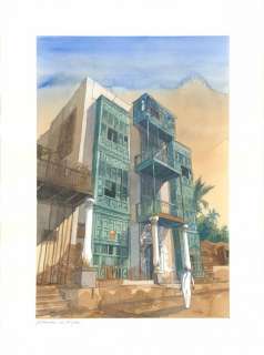 Joel Alessandra - Old Djeddah, illustration originale - Je est un autre